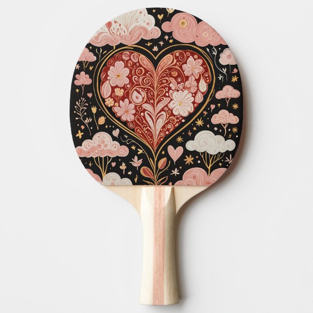 Raquette De Ping Pong L'amour est dans l'air (Devant)