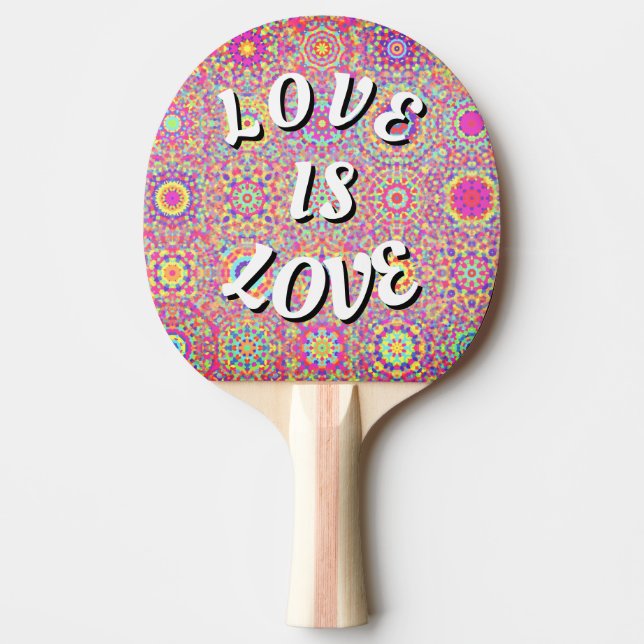Raquette De Ping Pong L'amour est l'amour Fierté (Devant)