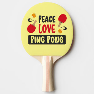 Raquette De Ping Pong L'amour pour la paix