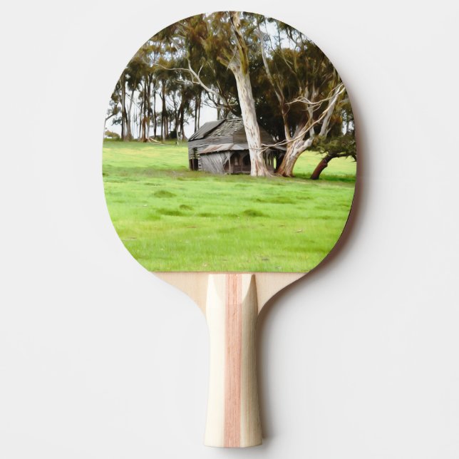 Raquette De Ping Pong L'Ancienne Cabane En Bois (Devant)