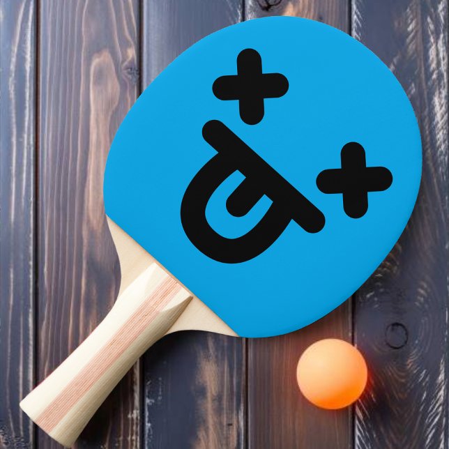 Raquette De Ping Pong Langue azurée Extérieur Face Bleu Ping Pong (Créateur téléchargé)