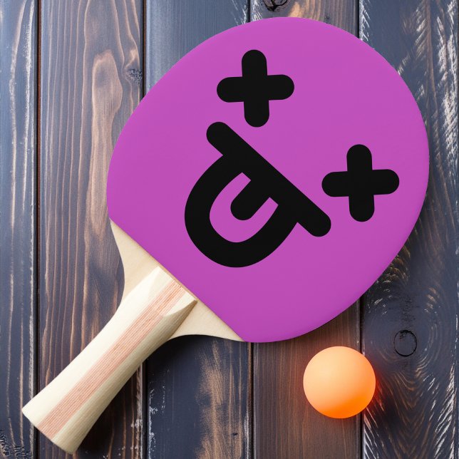 Raquette De Ping Pong Langue azurée Face Purple Ping Paddle (Créateur téléchargé)