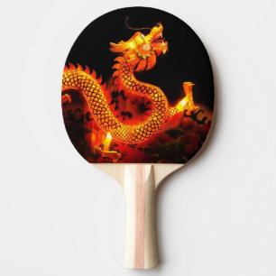 Raquette De Ping Pong Lanterne chinoise de dragon