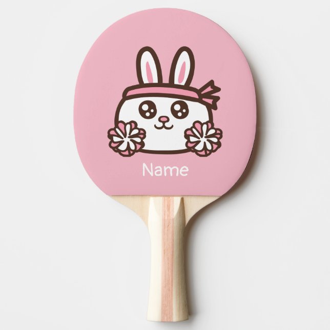 Raquette De Ping Pong Lapin mignon de dessin animé (Devant)