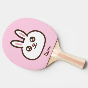 Raquette De Ping Pong Lapin mignon de dessin animé