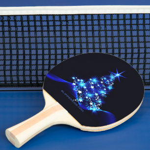 Raquette De Ping Pong l'arbre de Noël stylisé et lumineux de SlipperyJoe