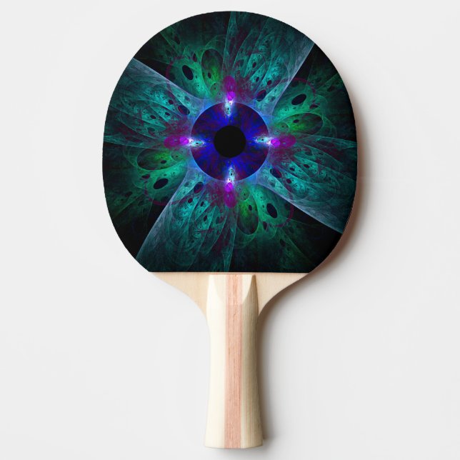 Raquette De Ping Pong L'art Abstrait des yeux (Devant)