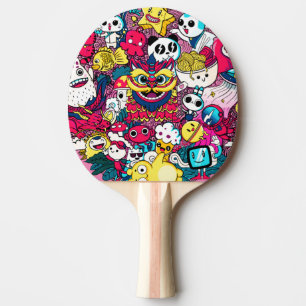 Raquette De Ping Pong L'art gribouillé japonais