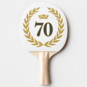 Raquette De Ping Pong Laurel Wreath et Crown 70e anniversaire