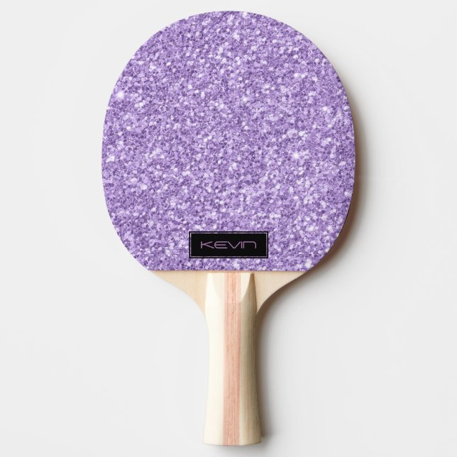 Raquette De Ping Pong Lavande Parties scintillant violet texture Imprime (Devant)