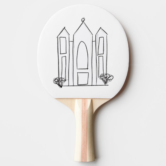 Raquette De Ping Pong LDS Salt Lake City (Devant)