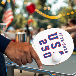 Raquette De Ping Pong Le 250e anniversaire de l'Amérique USA 250 1776 20