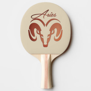 Raquette De Ping Pong Le bronze porte le bélier Zodiac
