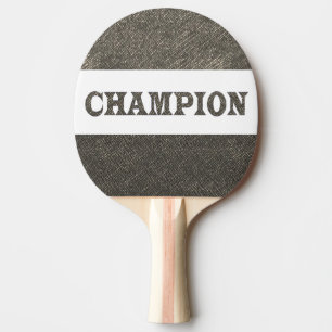 Raquette De Ping Pong Le dos rouge Lotus d'or en caoutchouc de CHAMPION