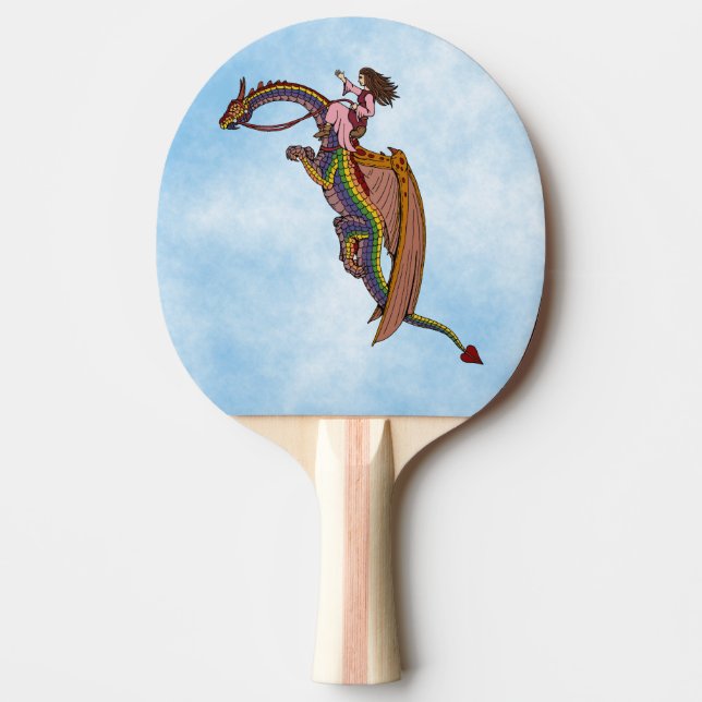 Raquette De Ping Pong Le dragon arc-en-ciel (Devant)