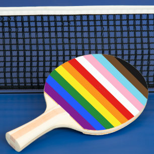 Raquette De Ping Pong Le drapeau de fierté à onze bandes de SlipperyJoe'