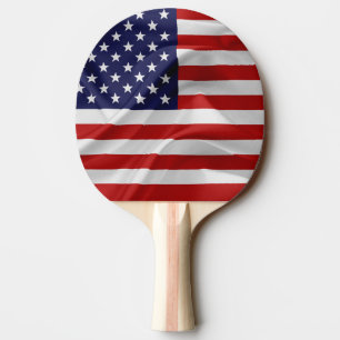 Raquette De Ping Pong Le drapeau des États-Unis d'Amérique