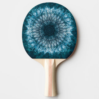 Raquette De Ping Pong Le Mandala bleu indigo