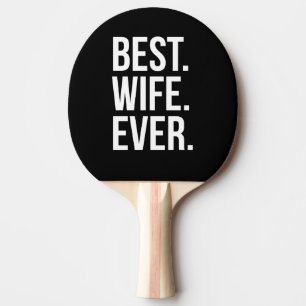 Raquette De Ping Pong Le meilleur texte blanc de femme jamais moderne en