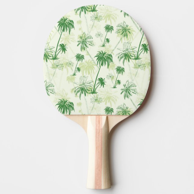 Raquette De Ping Pong Le Motif Green Palm Tree (Devant)