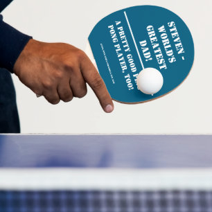 Raquette De Ping Pong Le plus grand papa du monde personnalisé