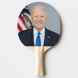 Raquette De Ping Pong Le président Joe Biden Portrait de la Maison Blanc