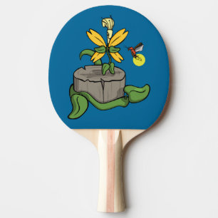Raquette De Ping Pong Le printemps accueille la pagaie de ping-pong été