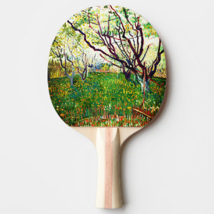 Raquette De Ping Pong Le verger en fleurs (1888) par Vincent Van Gogh