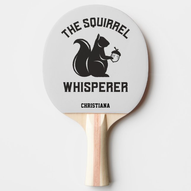 Raquette De Ping Pong Le Whisperer d'écureuil | Écureuil (Devant)