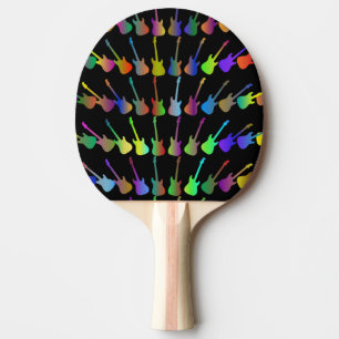 Raquette De Ping Pong Légion de guitare éclaboussure de couleurs