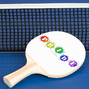 Raquette De Ping Pong L'enseigne de fierté aux couleurs de l'arc-en-ciel