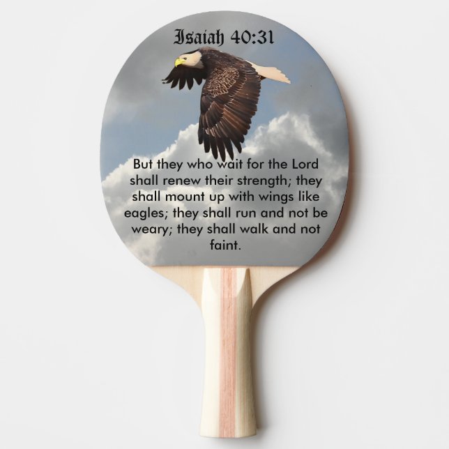 RAQUETTE DE PING PONG LES AILES AIMENT EAGLES (Devant)