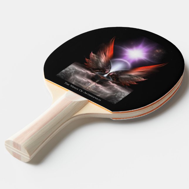 Raquette De Ping Pong Les ailes de Anthropolis HC Ping Pong Paddle (Devant Angle)