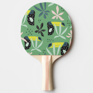 Raquette De Ping Pong Les animaux de la jungle, les éléments tropicaux, 