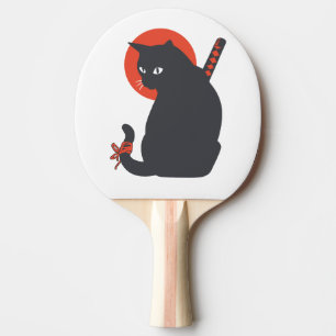 Raquette De Ping Pong Les chats en guerrier Samurai - Choisir la couleur