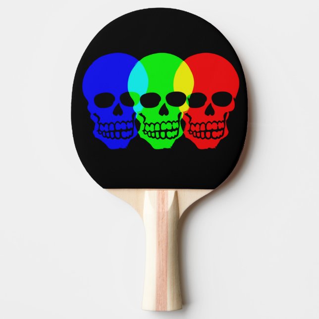 Raquette De Ping Pong Les Crânes (Devant)