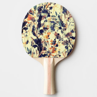 Raquette De Ping Pong Les empreintes de la nature : Feuilles floraux san