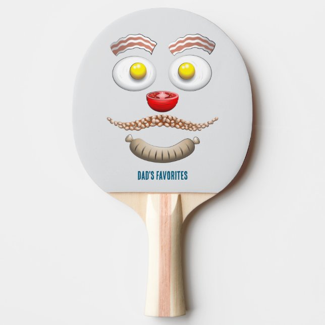 RAQUETTE DE PING PONG LES FAVORIS DE PAPA (Devant)