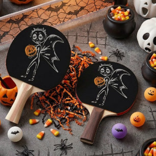 Raquette De Ping Pong Les fées de la citrouille s'amusent à Halloween