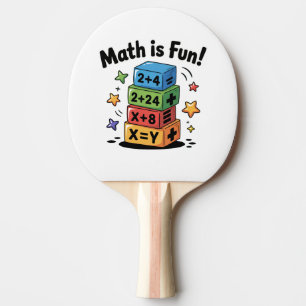 Raquette De Ping Pong Les maths sont des autocollants amusants