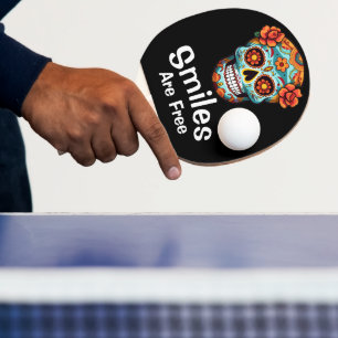 Raquette De Ping Pong Les sourires sont libres, comme la joie des crânes