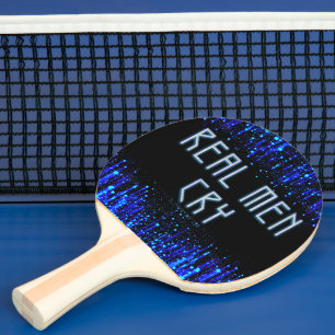 Raquette De Ping Pong Les vrais hommes de SlipperyJoe pleurent des émoti