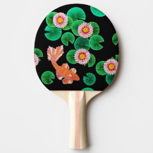Raquette De Ping Pong L'étang de carpes en papier