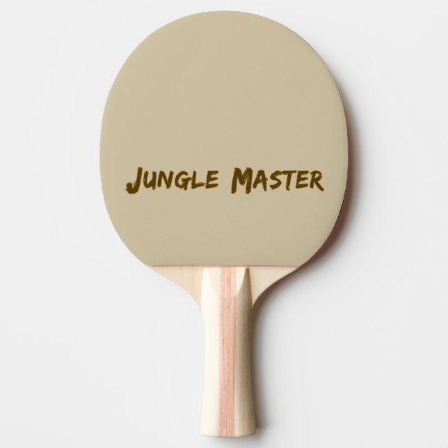 Raquette De Ping Pong Lettering Design ‘Jungle Master’ (Devant)