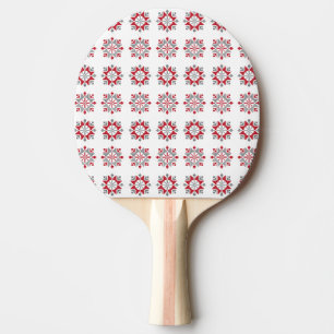 Raquette De Ping Pong Letton motif géométrique du soleil du matin VII