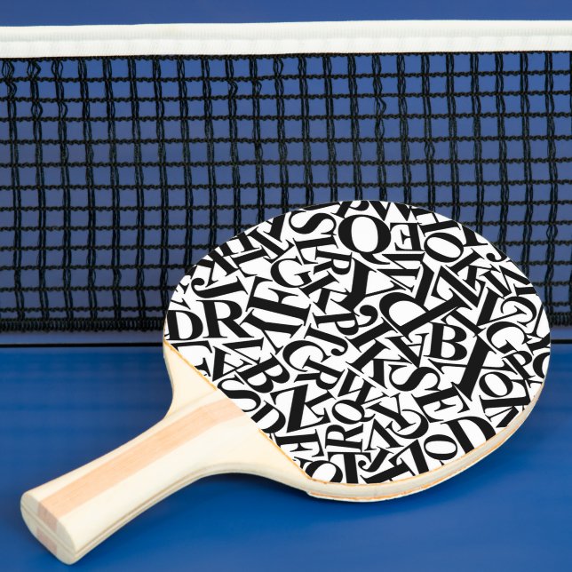 Raquette De Ping Pong Lettres alphabétiques (Insitu)