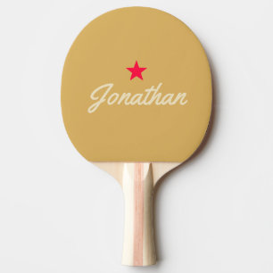 Raquette De Ping Pong Levé de soleil sur le sable de la signature vintag