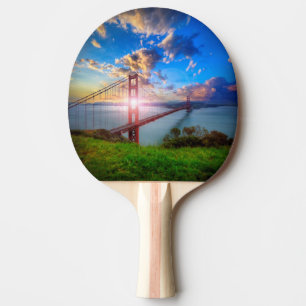 Raquette De Ping Pong Lever de soleil de Golden Gate