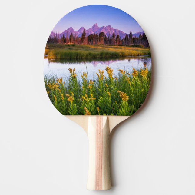 Raquette De Ping Pong Lever de soleil de Teton (Devant)
