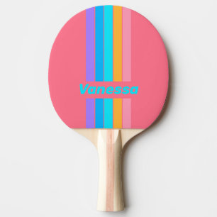 Raquette De Ping Pong Levers de soleil néon des années 80 Épinglette ray